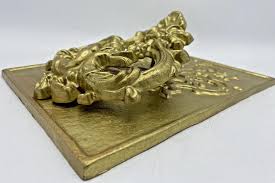 Large Antique French Door Knocker Early 1900's Painted Metal Gargoyle - Etsy