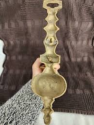 Solid Brass Wall Sconce single candle holder vintage MCM Drip Protection | eBay