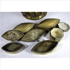 Tiered Betel Nut Brass Box