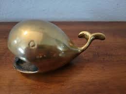 Brass Whale Ashtray Solid Vintage Unique Collectible Tobacco ...