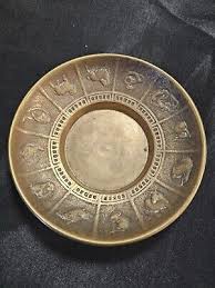 2 Vintage Brass Chinese Zodiac Trinket Dish Votive Coins ...