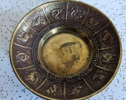 Vintage Brass Chinese Zodiac Ashtray - Trinket Dish - Catch ...