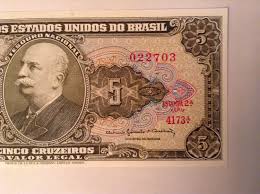 Cinco Cruzeiros, Brasil, Brazil, Currency, Banknote - Etsy
