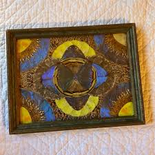 Vintage 1920s framed butterflies wall art home decor shadow ...