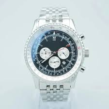 Mens Blue Dial Chronograph Watch - 46mm Navitimer Style ...