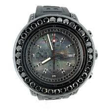 Breitling Super Avenger Black PVD Iced Out 11.00ctw ...