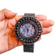 Stainless Steel Custom 90 Carat Black Diamond Dial Breitling ...