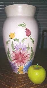 HUGE Vintage Floral Vase E. RADFORD POTTERY ENGLAND Hand ...