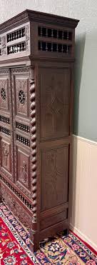 Antique French Breton Armoire Wardrobe Linen Cabinet Barley ...