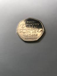 2020 Peace and Properity to All Nations 50 Pence Coin Unc - Etsy