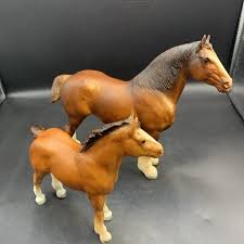 VINTAGE BREYER TRADITIONAL #84 Clydesdale Foal Horse Figure ...