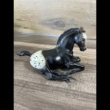 Breyer | Other | Vintage Breyer Horse 65 Lying Laying Down Foal Black Appaloosa Traditional | Poshmark