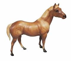 Light Brown Model Horse Pale Mane and Tail Stallion Vintage ...
