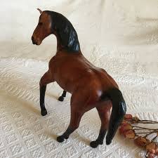 Vintage Leather Covered Model Horse. Inset Glass Eyes ...