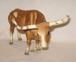 Breyer texas longhorn bull tan regular run broken horn body ...