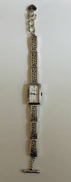 Brighton Silver Rectangular Watch New Battery Excellent ...