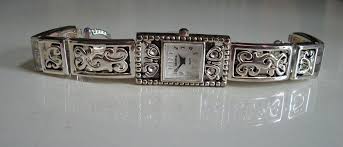 Women's number dial silver finish toggle closure fashion ...