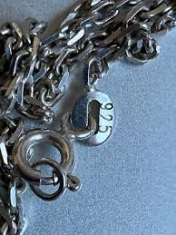 Superb Vintage French Sterling Silver 925 Necklace - Crystal ...