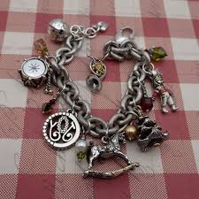 Vtg Brighton Holiday Joy 7 Charm Nutcracker Rocking Horse Bell 8 1/2" Bracelet | eBay