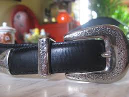 Women's Alligator Embossed Leather Belt Silver Bucklet ...
