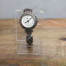 Geneva Watch Women 28 mm Bangle Stainless Steel Silver Tone ...