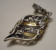 Carolyn Pollack Relios Sterling 925 & Brass Scroll Filigree ...