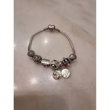 Pandora Charm Bracelet with Heart Clasp