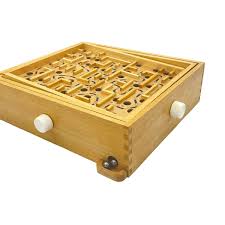 Labyrinth Challenging Game of Skill Tilting Wooden Maze Game ...