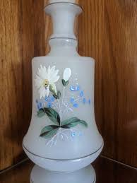 Antique Victorian, Bristol Glass, Glass Decanter, With ...