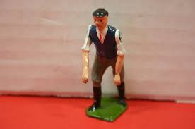 Vintage Toy Lead Figure Farm Working Man With Movable ...