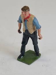Vintage Lead Toy Figurine Metal Britains England Farm Worker ...