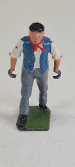 Vintage Lead Toy Figurine Metal Britains England Farm Worker ...