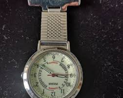Pulsar (seiko) Stainless Steel and Base Metal Unisex Nurse Fob Watch With Lumibite Glow in Dark Face - Etsy
