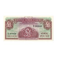 Set of 7 Different British Military Notes |