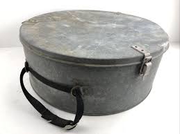Unique Vintage Galvanized Film Movie Reel Hat Box Container ...