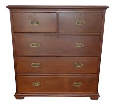 19th Century English Two Part Campaign Chest | Chairish