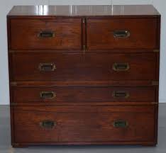 Army & Navy C.S.L Stamped Campaign Chest of Drawers ...