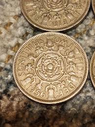 Lot 4 1953-1957 Great Britain Two 2 Shillings Queen Elizabeth II Circulated Coin | eBay