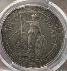 1902 B Great Britain Trade Dollar Prid-13 PCGS, AU details ...