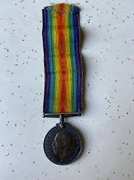 WWI SILVER MEDAL GEORGIVS V BRITT. OMN REX ET IND IMP 1914-1918 WITH RIBBON | eBay