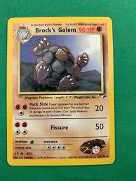 Brock's Golem 20/132 Gym Heroes 1st Edition Rare Pokemon ...