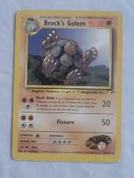 Pokemon Tcg Brock's Golem Rare 20/132 | Mercari