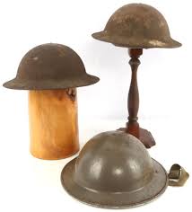 Sold at Auction: 3 WWI WWII US ARMY M1917 BRODIE DOUGHBOY HELMETS