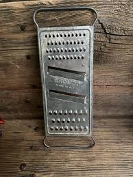 BROMCO Vintage Two-Sided Hand Held Cheese Grater Slicer Tin Steel Made in USA | eBay