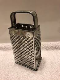 Vintage Small Cheese Grater/ Vegetable Shredder Metal/Steel Box | eBay