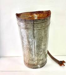 Vintage French Hod With Metal Detail, Vintage Metal Grape ...