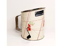 Vintage Midcentury Bromwell's 5 Cup Measuring Flour Sifter ...