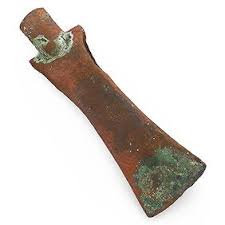 Luristan Bronze Axe Head Rare Form!
