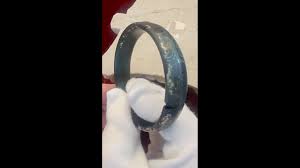 Antique Rare Byzantine Glass Bracelet with Silver Stain Ca 1100-1200 CE For Sale at 1stDibs