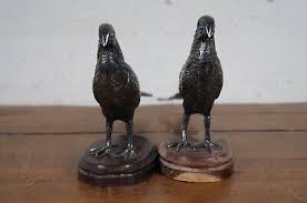 Vintage SP Collection Silver Plate Pheasant Bird Figurine Bookends Wood Base 12" | eBay